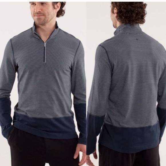 C3. Lululemon Men's Herringbone Speed 1/2 Zip Pullover - Picture 1 of 16